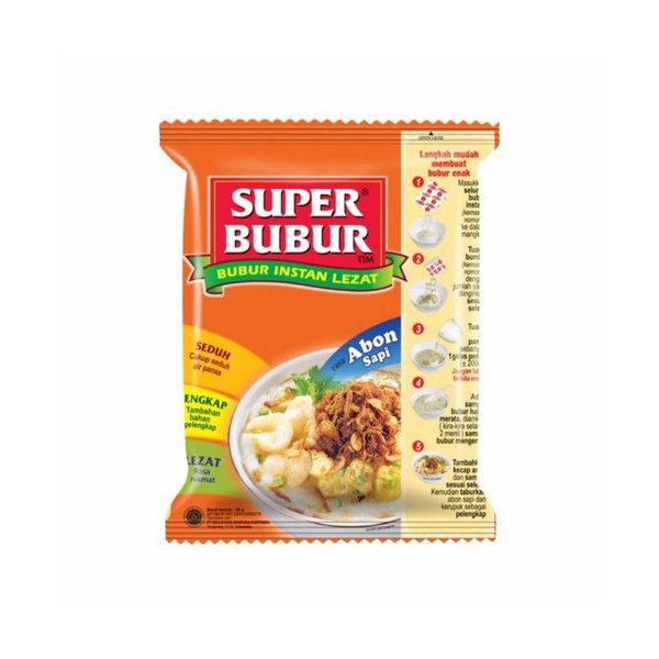 SUPER BUBUR ABON SAPI SINGLE 49G Indonesia Distribution Hub