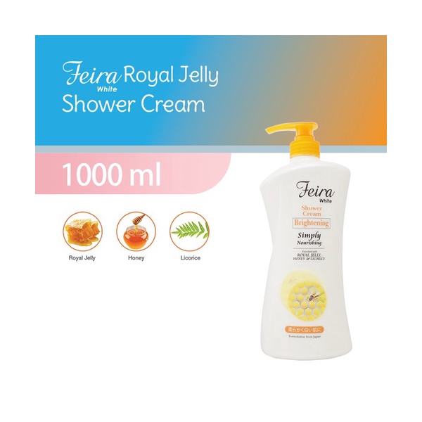 Feira Shower Cream Royal Jelly 1000 ML Indonesia Distribution Hub