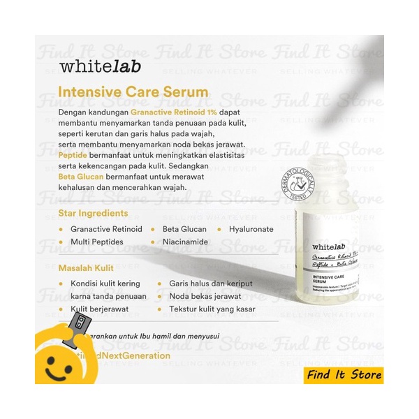 Whitelab Intensive Care Serum Improved Formula Ml Indonesia