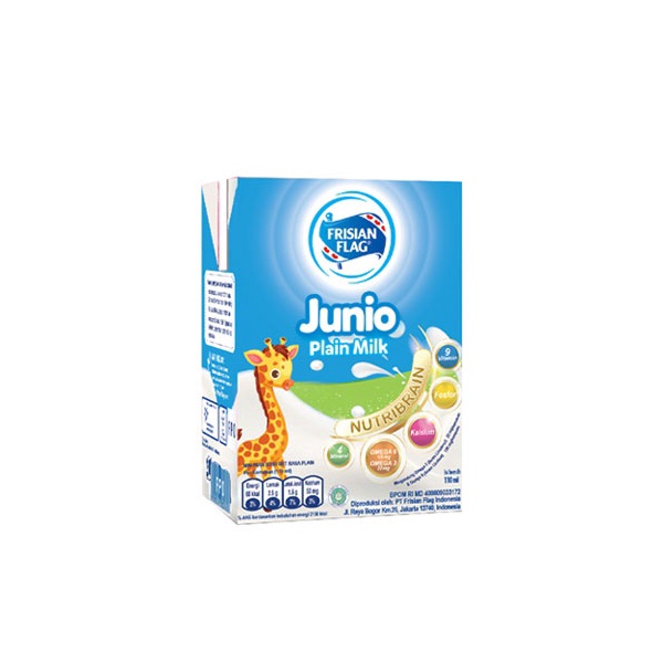 Frisian Flag Junior UHT Plain 36 X 110 ML Indonesia Distribution Hub