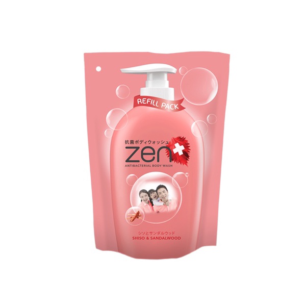 ZEN Body Wash Sandal Wood Pouch 450 mL Indonesia Distribution Hub