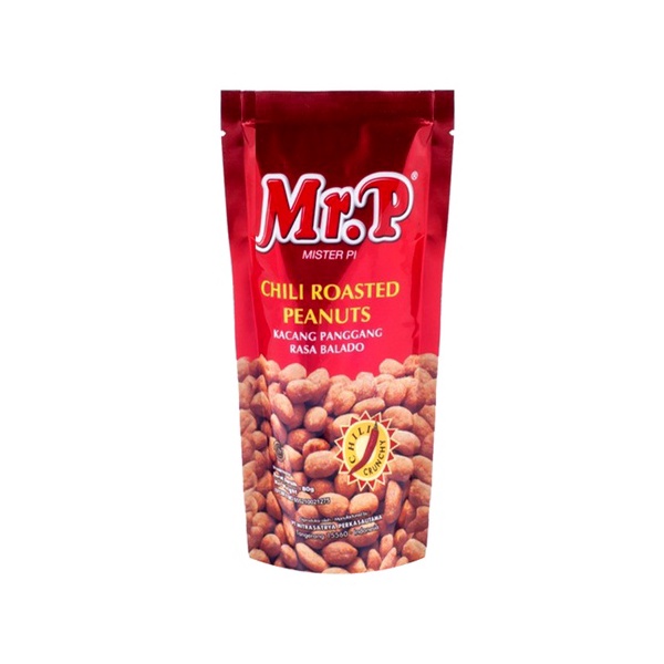 Mr.P Chili Roasted Peanuts Balado 80Gr | Indonesia Distribution Hub