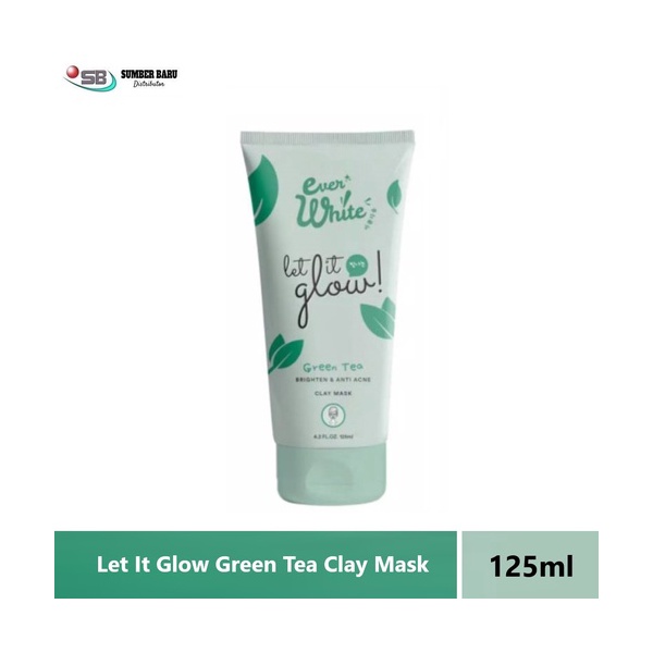 Everwhite Let It Glow Green Tea Clay Mask 125ml Indonesia Distribution Hub