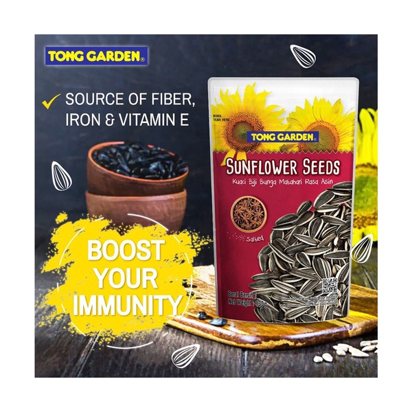 Tong Garden Salted Sunflower Seeds 130 Gr Indonesia Distribution Hub