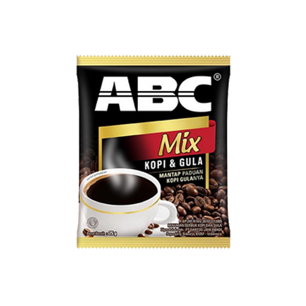 ABC MIX KOPI & GULA 25 GRAM/12 RENCENG/10 PSC | Indonesia Distribution Hub