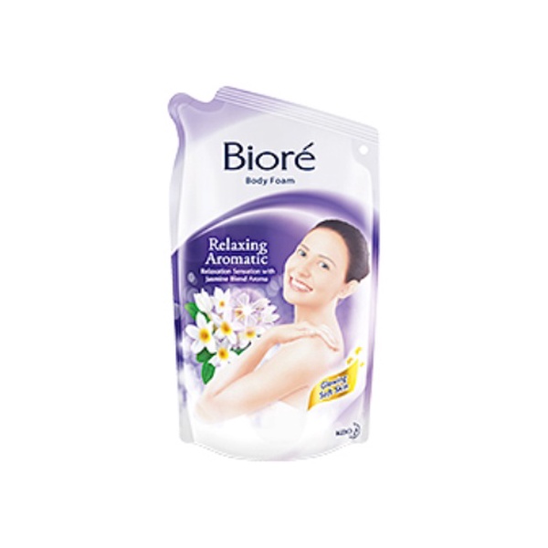 Biore Body Foam Relaxing Aromatic Pouch 450 Ml 12 Psc Indonesia