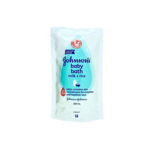 JOHNSON BABY MILK+RICE BATH 200 ML REFIL ID BMR/24 | Indonesia ...