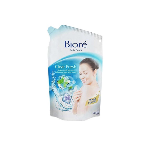 Biore Body Foam Clear Fresh Pouch 250 Ml 24 Pouch Indonesia