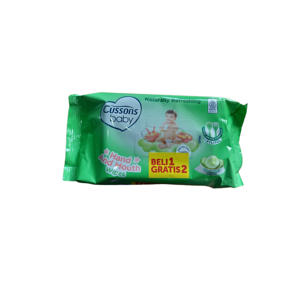 Cussons Baby Wipes Naturally Refreshing Tripack 45'S | Indonesia ...