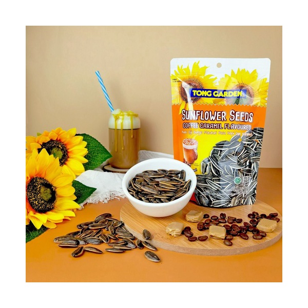 Tong Garden Coffee Caramel Sunflower Seeds 130 Gr Indonesia