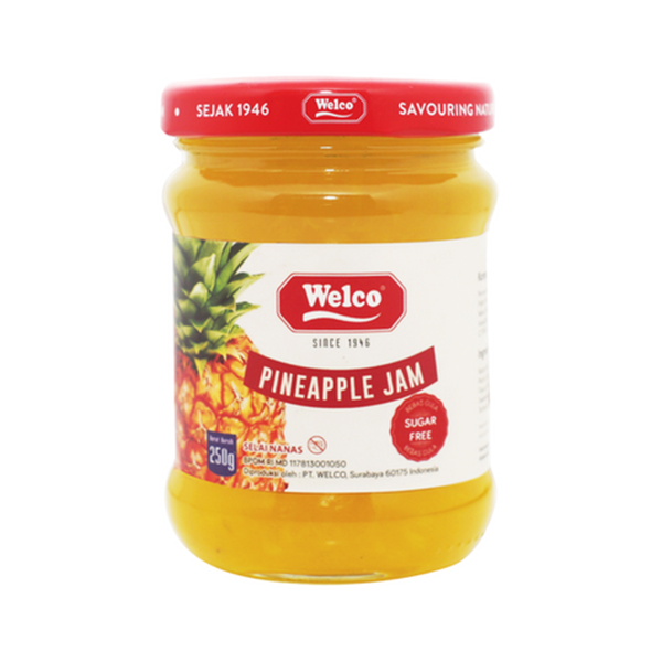 Welco Pineapple Sugar Free Jam 250Gr | Indonesia Distribution Hub